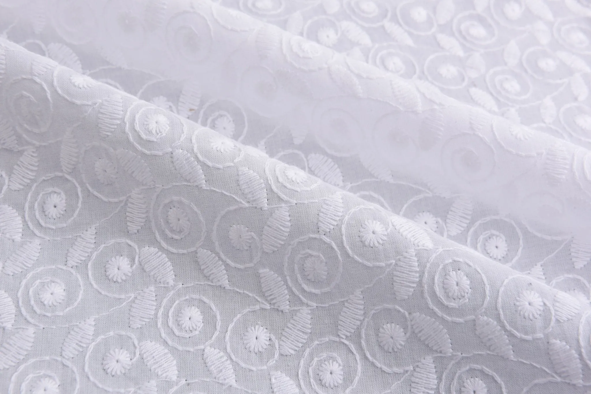 100% Cotton Eyelet  Embroidery