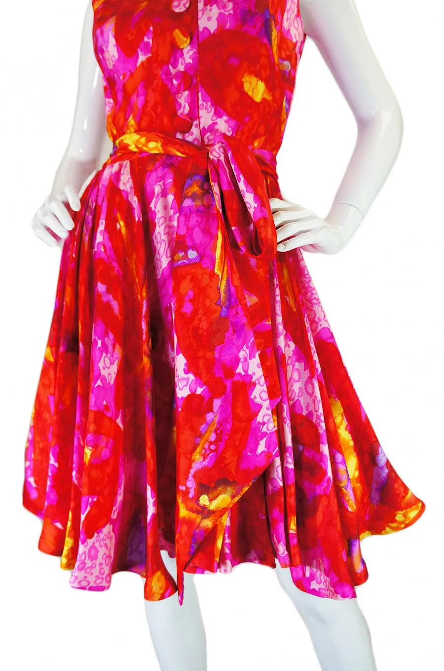 1960s Coral Mr Blackwell Party Dress