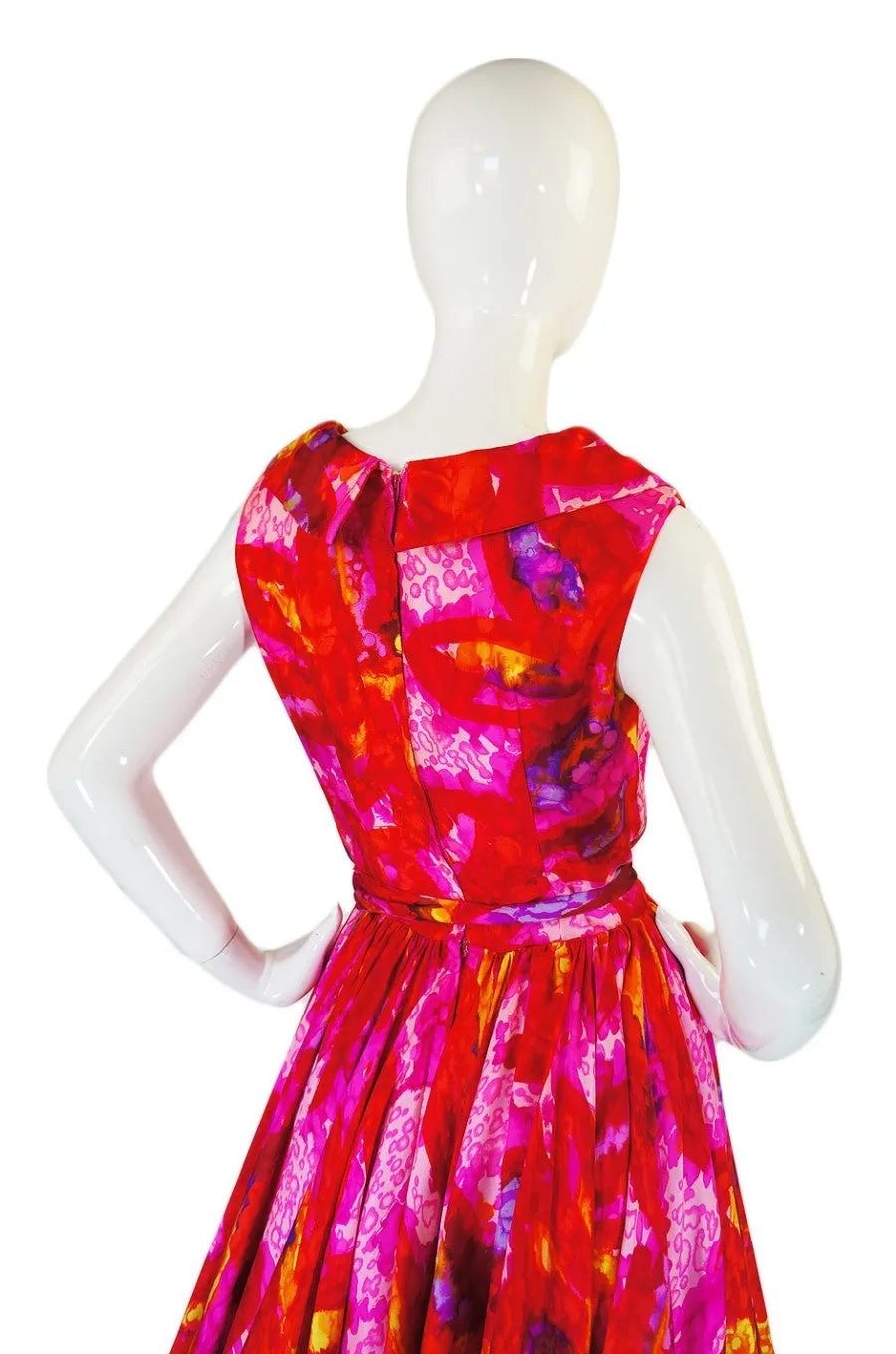 1960s Coral Mr Blackwell Party Dress