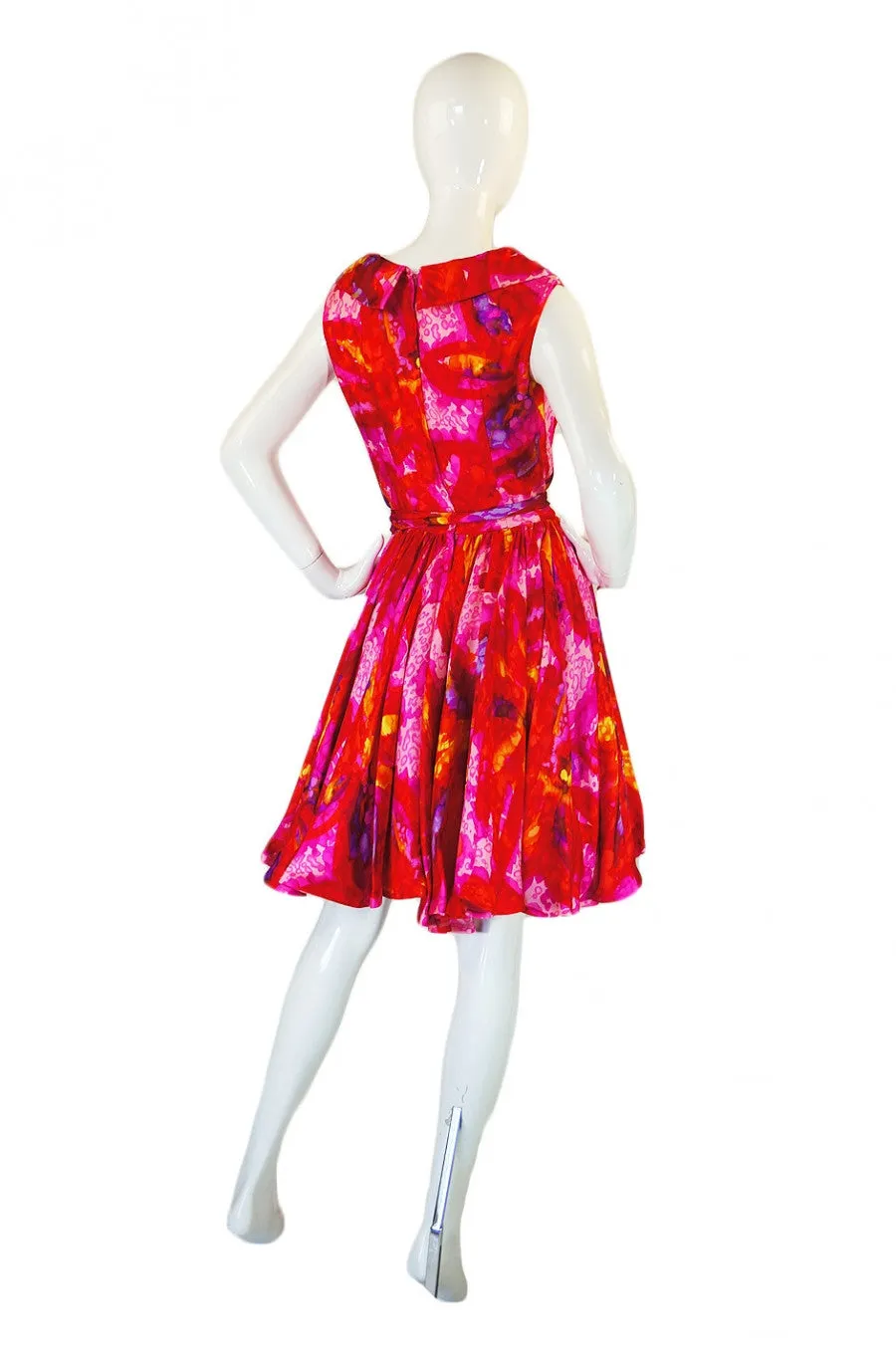 1960s Coral Mr Blackwell Party Dress