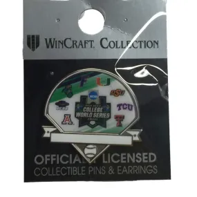 2016 Omaha Men's College World Series Baseball Field 8-Team Metal Lapel Pin