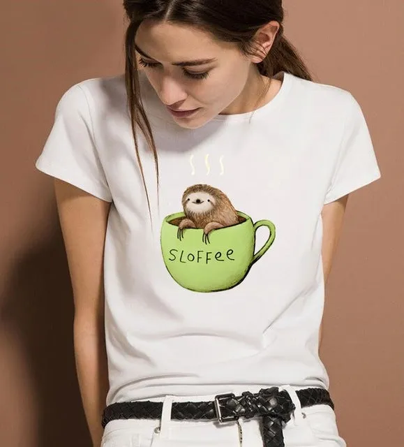 2019 new fashion printing women's T-shirt personality