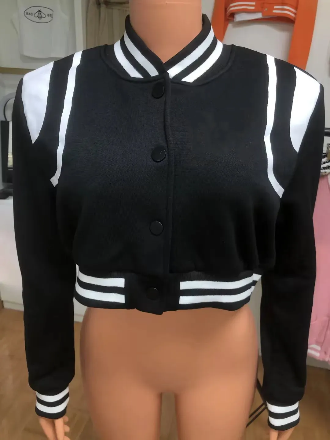 2023 Fall  Hip Hop Varsity Jacket Patchwork College Womens Harajuku Baseball Coats