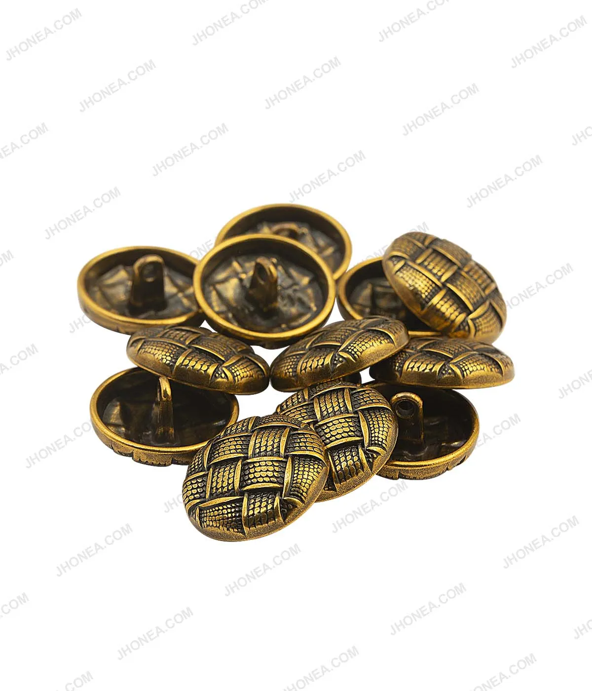 20mm Antique Gold Checks Design Coat Buttons