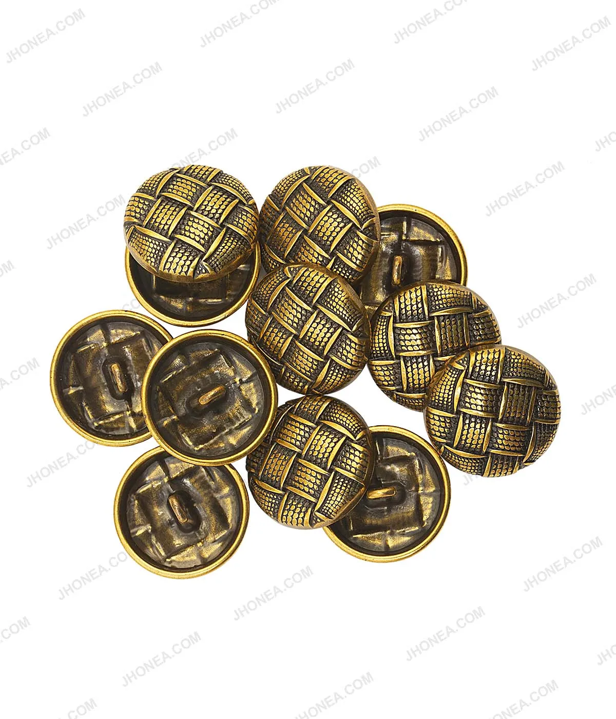 20mm Antique Gold Checks Design Coat Buttons