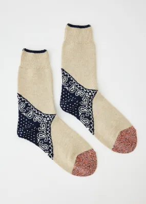 96 Yarns Heel Paisley Bandana Socks