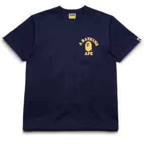 A Bathing Ape Color Camo College ATS Tee - Navy