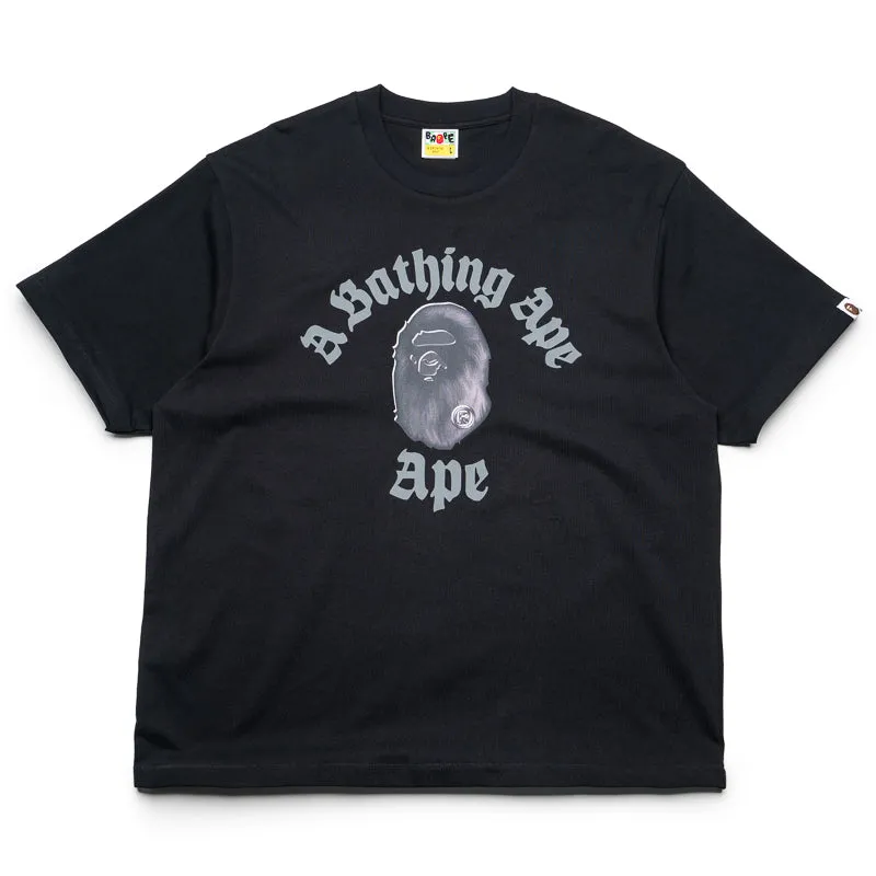 A Bathing Ape Gothic College Tee - Black