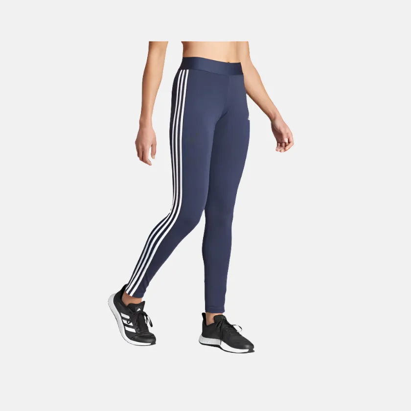 Adidas 3 Stripes Women's sports Leggings -Legend Ink/White