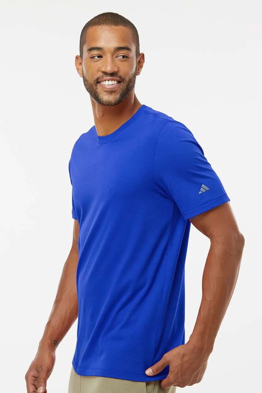 Adidas Mens Short Sleeve Crewneck T-Shirt - Collegiate Royal Blue - NEW