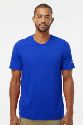 Adidas Mens Short Sleeve Crewneck T-Shirt - Collegiate Royal Blue - NEW