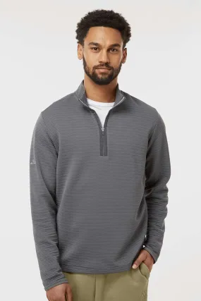 Adidas Mens Spacer 1/4 Zip Sweatshirt - Grey - NEW