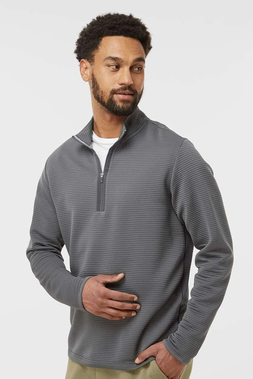 Adidas Mens Spacer 1/4 Zip Sweatshirt - Grey - NEW