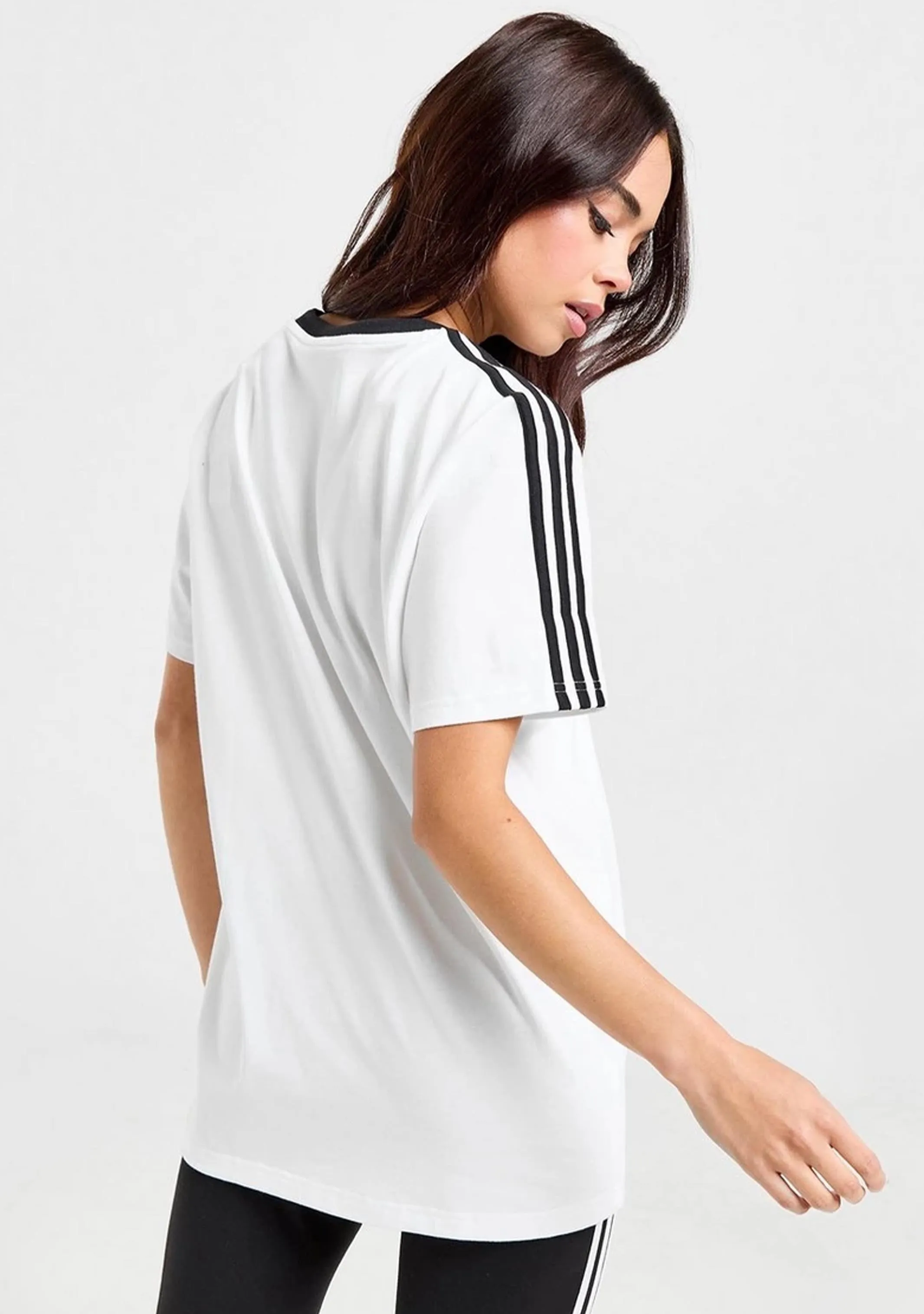 Adidas Womens Essential 3 Stripe Tee <br> H10201