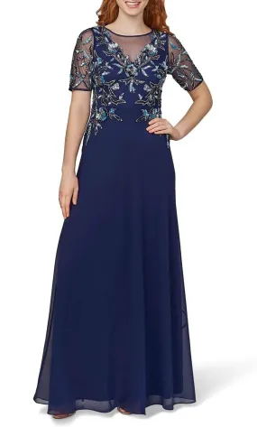 Adrianna Papell AP1E209510 - Hot Stone-Embellished A-line Dress