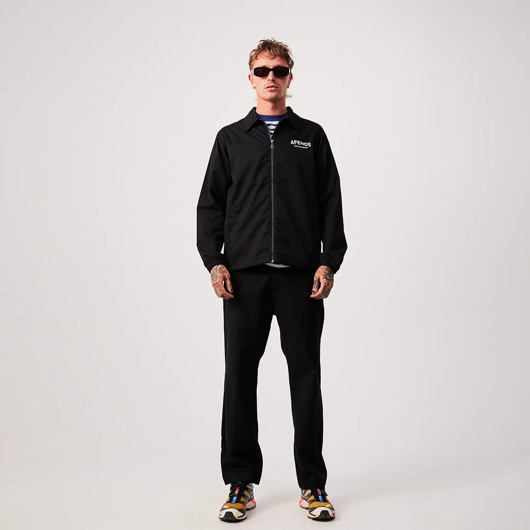 AFENDS Mens Spaced - Coach Jacket - Black