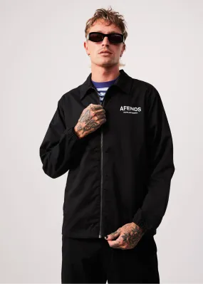 AFENDS Mens Spaced - Coach Jacket - Black