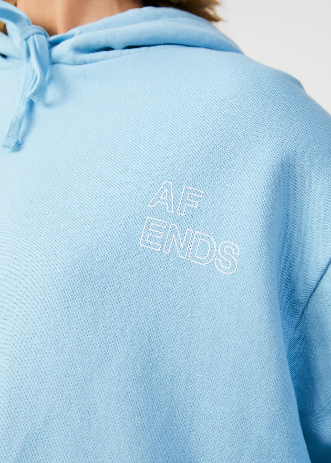 AFENDS Unisex Conditional - Unisex Oversized Hoodie - Sky Blue