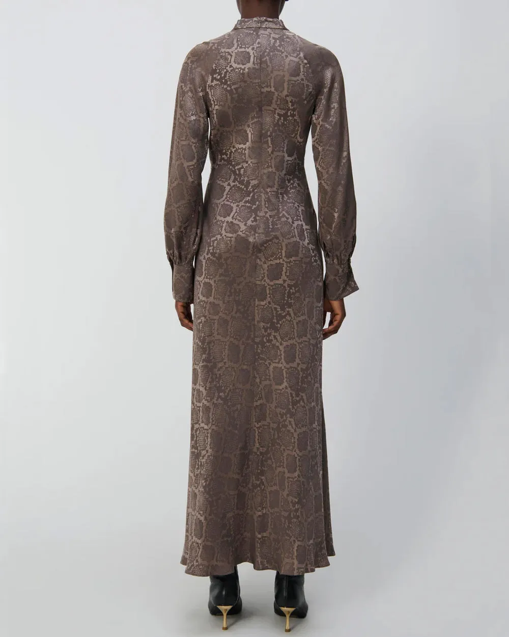 Affogato Python Tawney Midi Dress