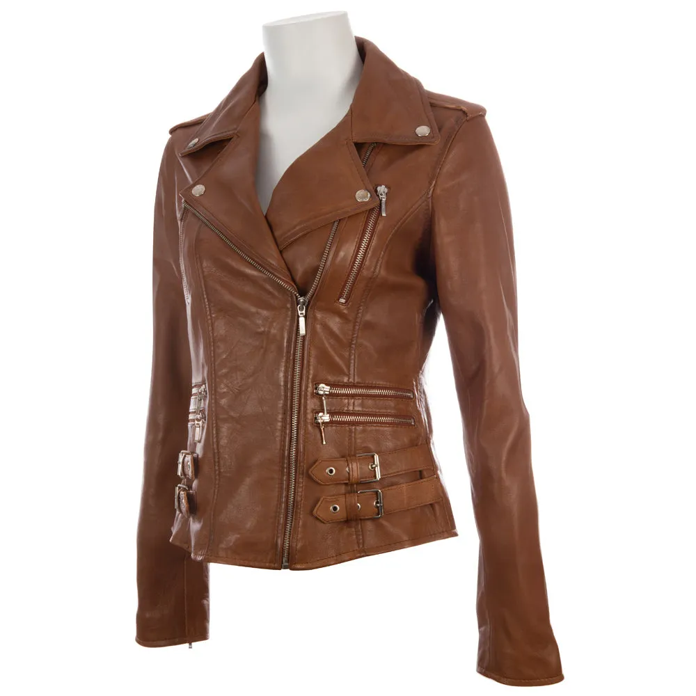 AGSM Women's Biker Jacket - Timber