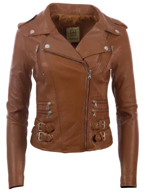 AGSM Women's Biker Jacket - Timber