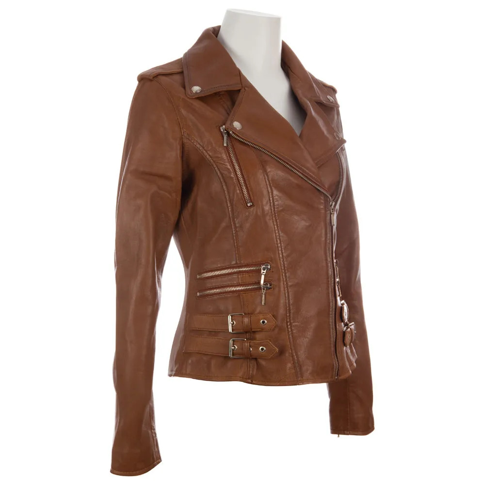 AGSM Women's Biker Jacket - Timber