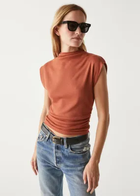 Amara Crop Tee- Pecan