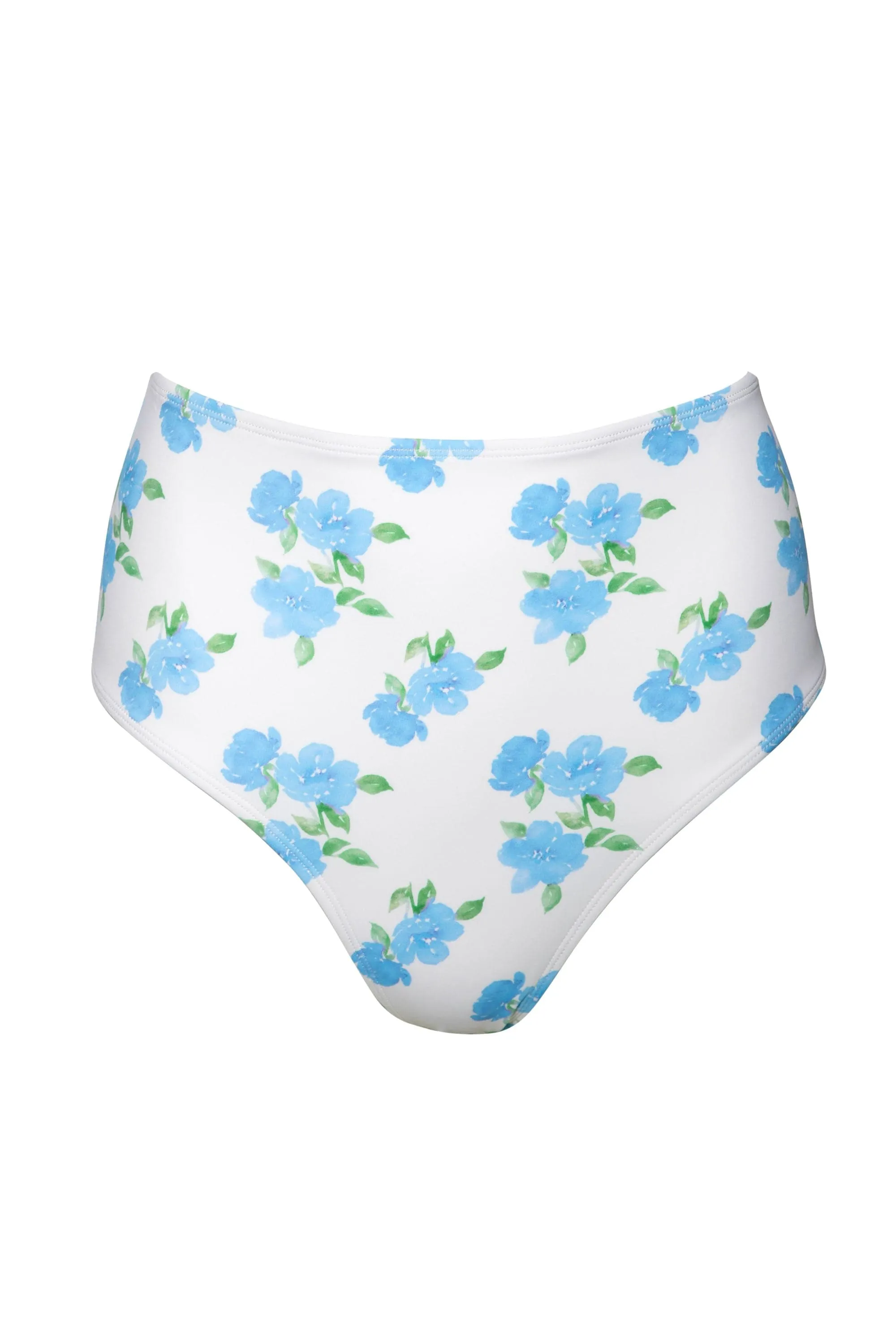 Amelia Mix & Match Watercolour Floral High Waisted Bikini Bottom