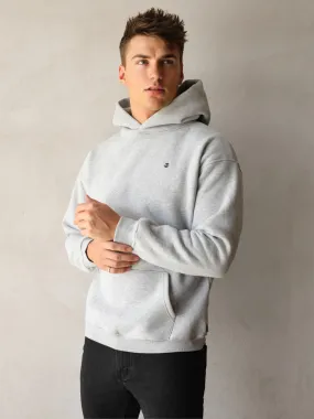 Anchor Relaxed Hoodie - Marl Grey