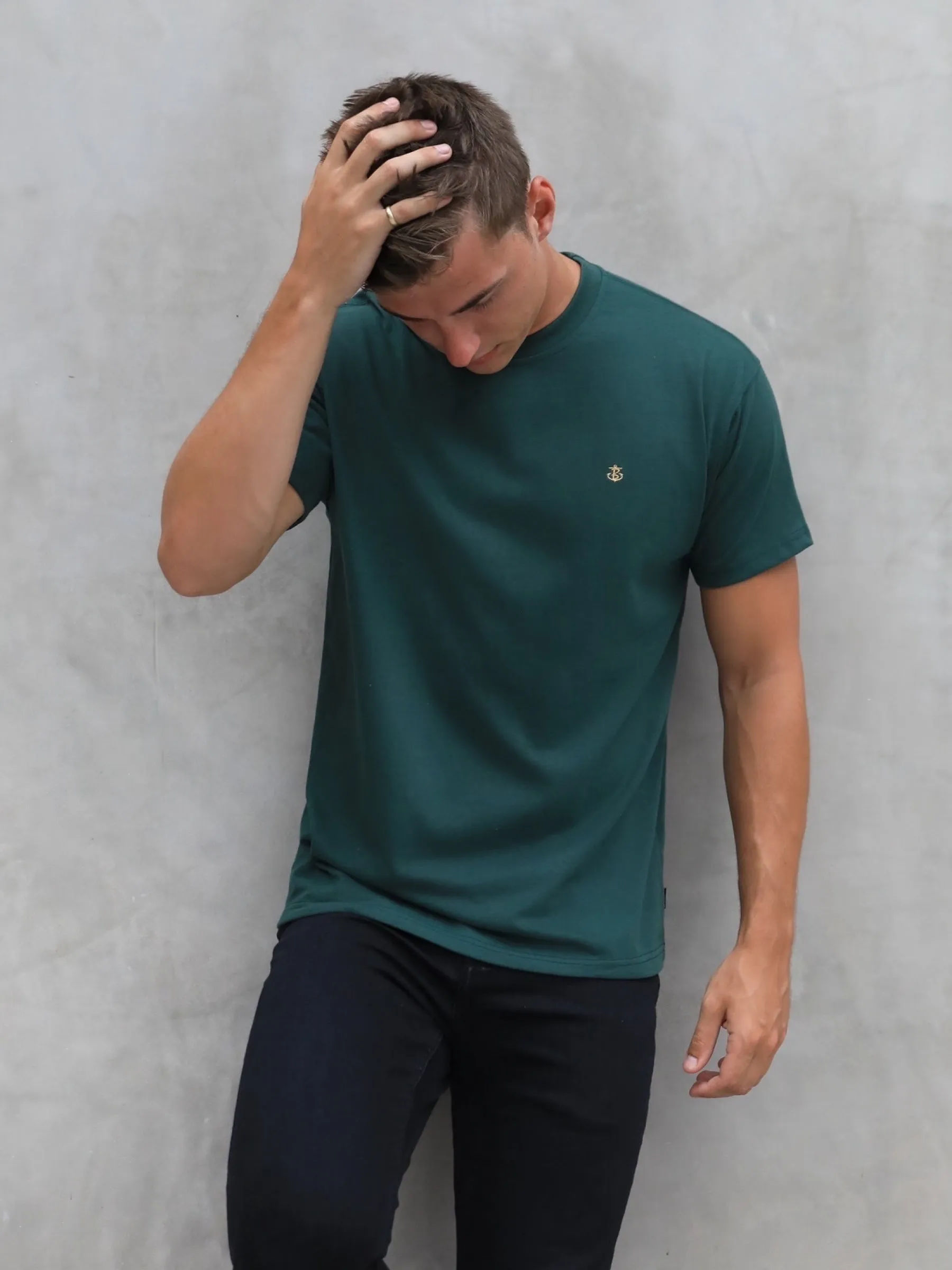 Anchor Relaxed T-Shirt - Dark Green