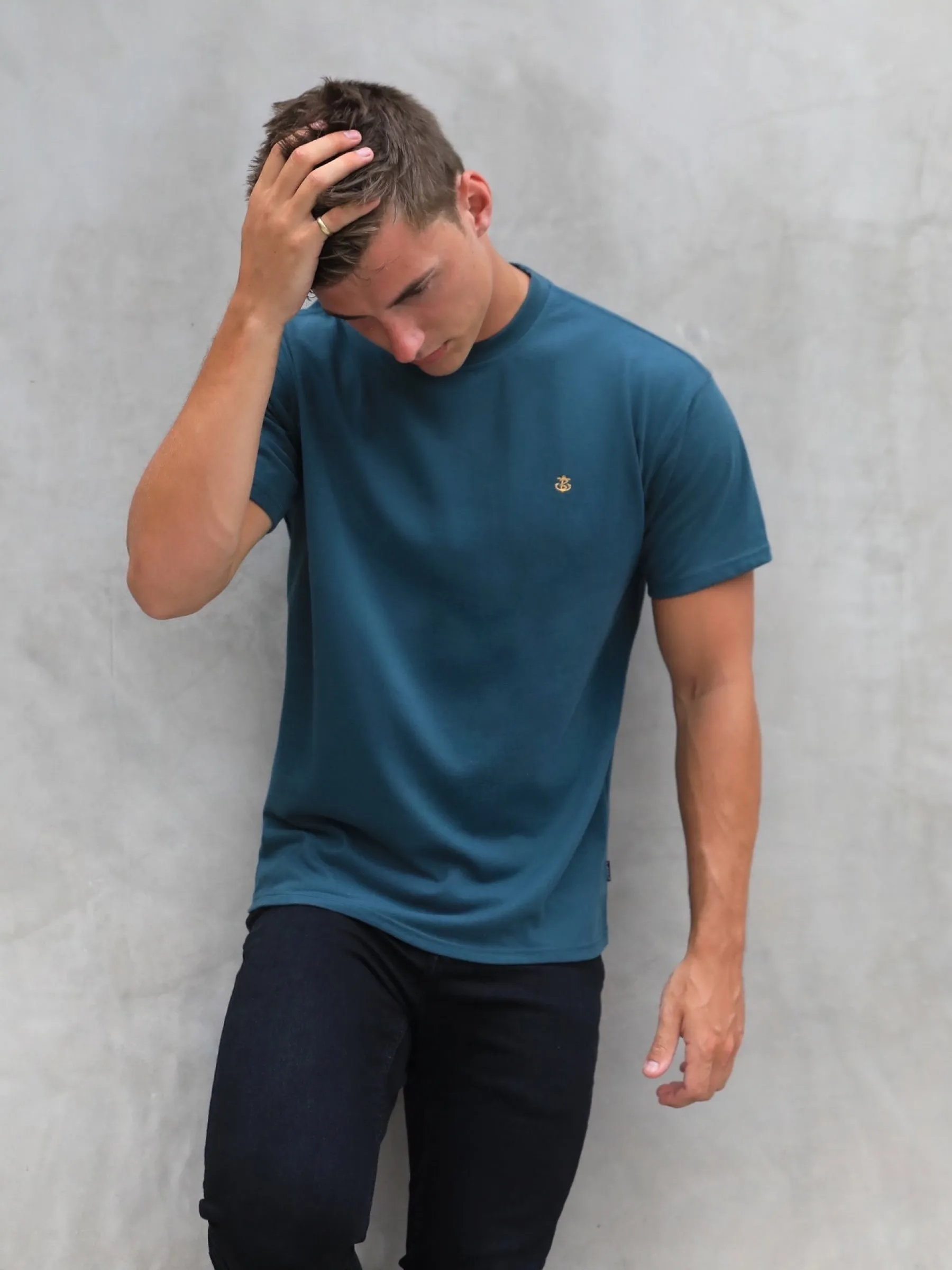 Anchor Relaxed T-Shirt - Teal Green