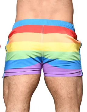 Andrew Christian Pride Stripe Swim Shorts 7931