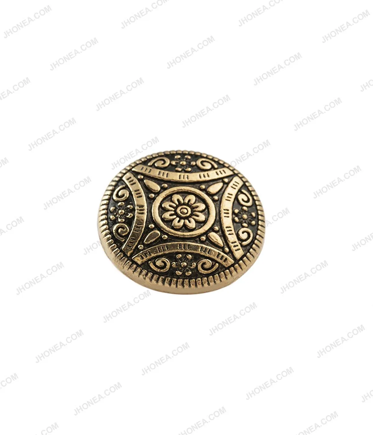 Antique Brass & Antique Gold Intricate Design Shank Buttons