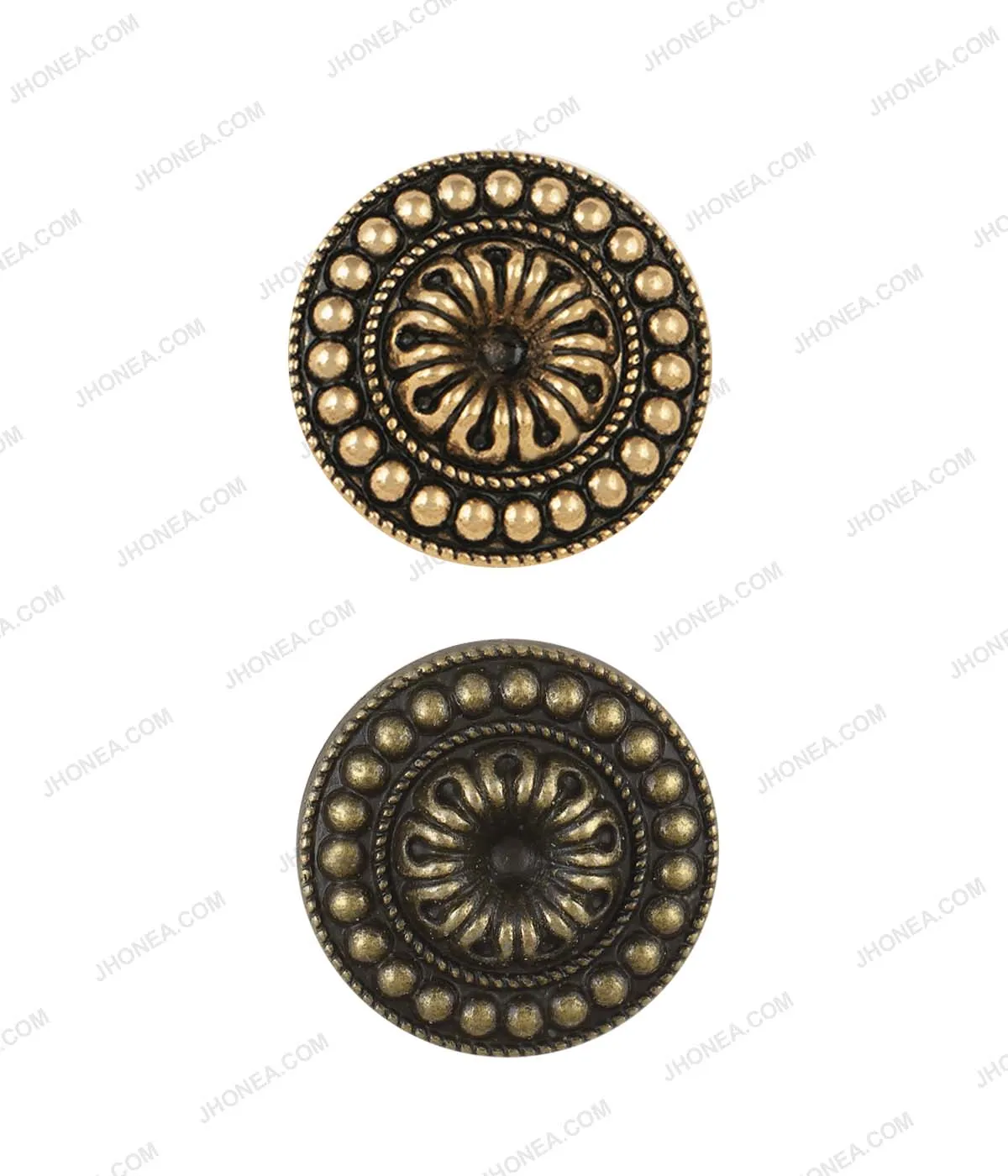 Antique Brass & Antique Gold Vintage Design Ethnic Buttons