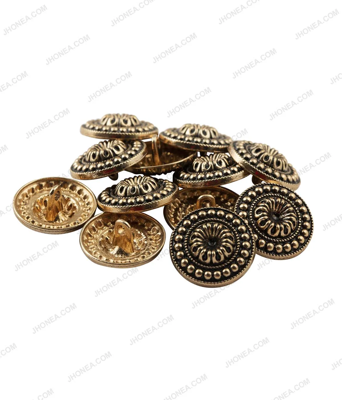 Antique Brass & Antique Gold Vintage Design Ethnic Buttons