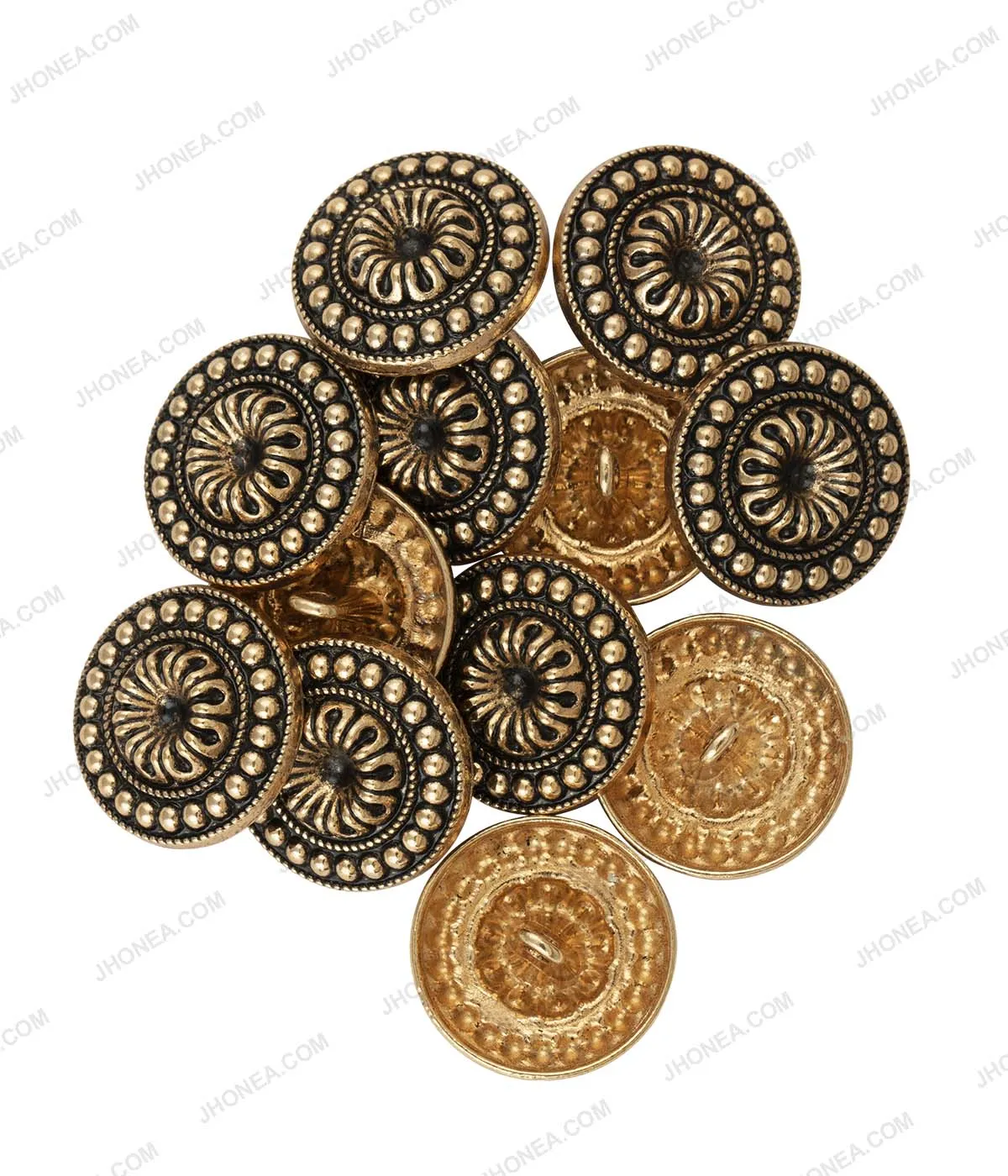 Antique Brass & Antique Gold Vintage Design Ethnic Buttons