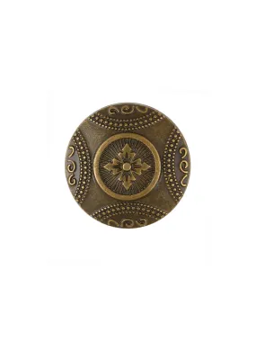 Antique Brass Intricate Design Ethnic Button