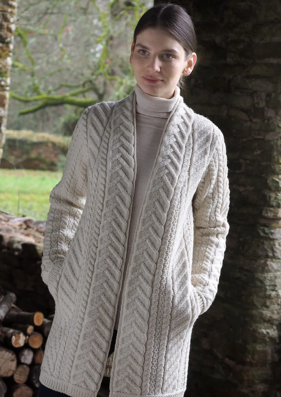 Aran Crafts Bandon Coat | Natural