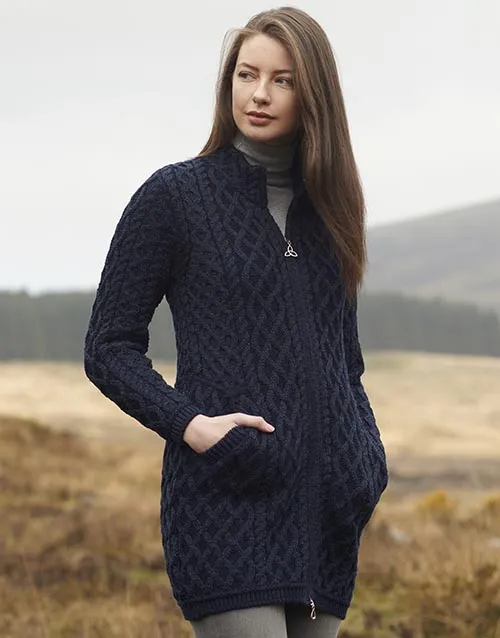 Aran Crafts Cable Knit Cardigan | Sherwood