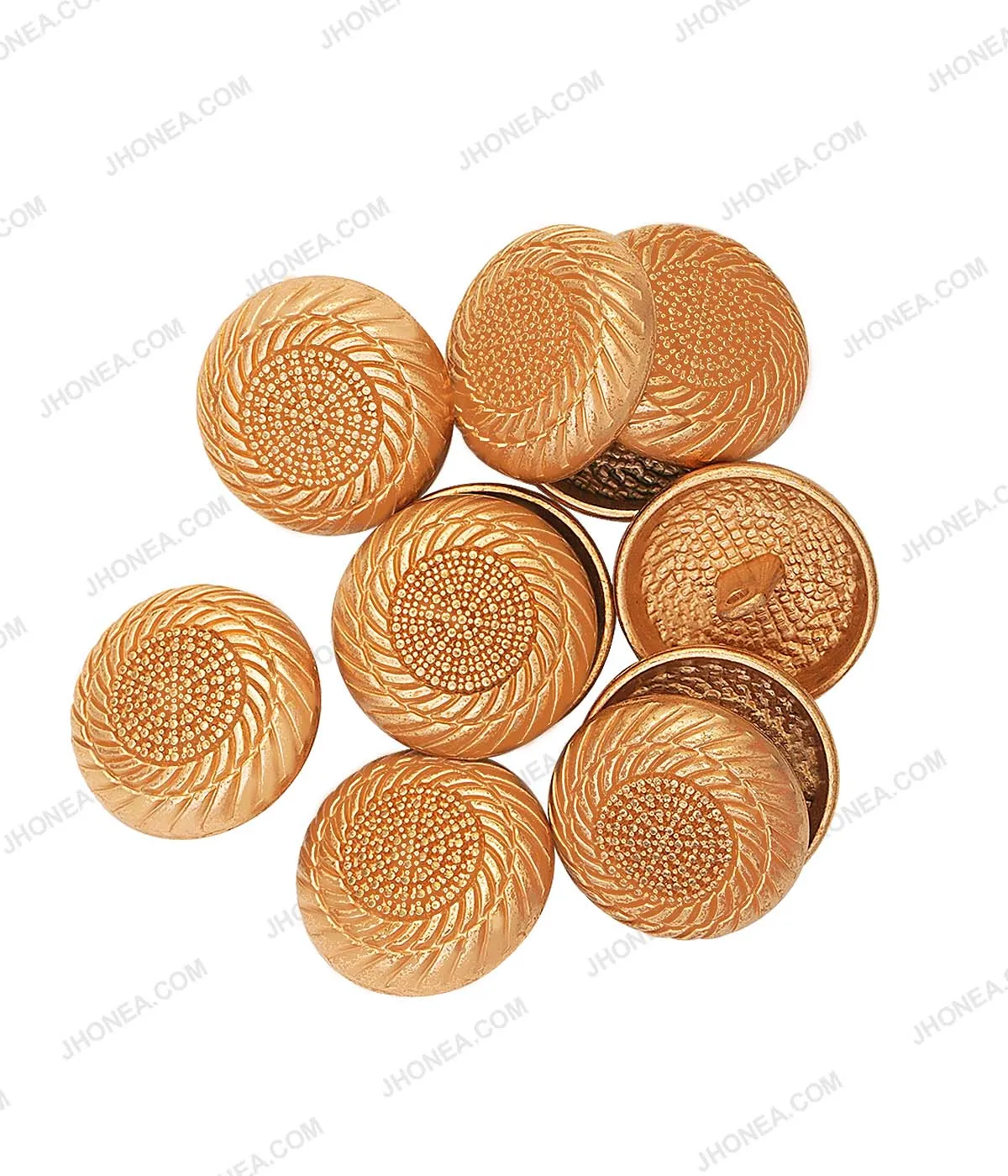 Archival Engraved Design Matte Buttons for Heritage Coats