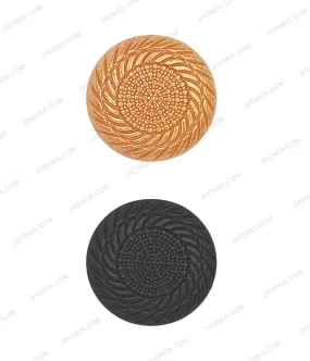 Archival Engraved Design Matte Buttons for Heritage Coats