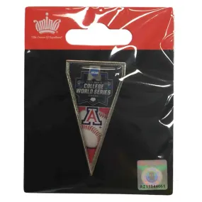 Arizona Wildcats 2016 Omaha College World Series Pennant Metal Lapel Pin