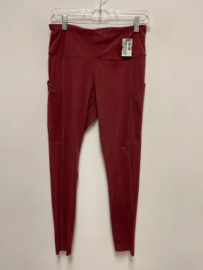 Athletic Leggings By Clothes Mentor In Red, Size: M