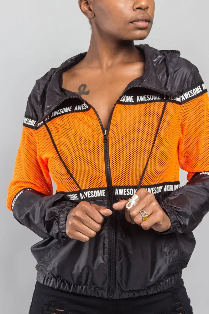 Awesome Fishnet Windbreaker