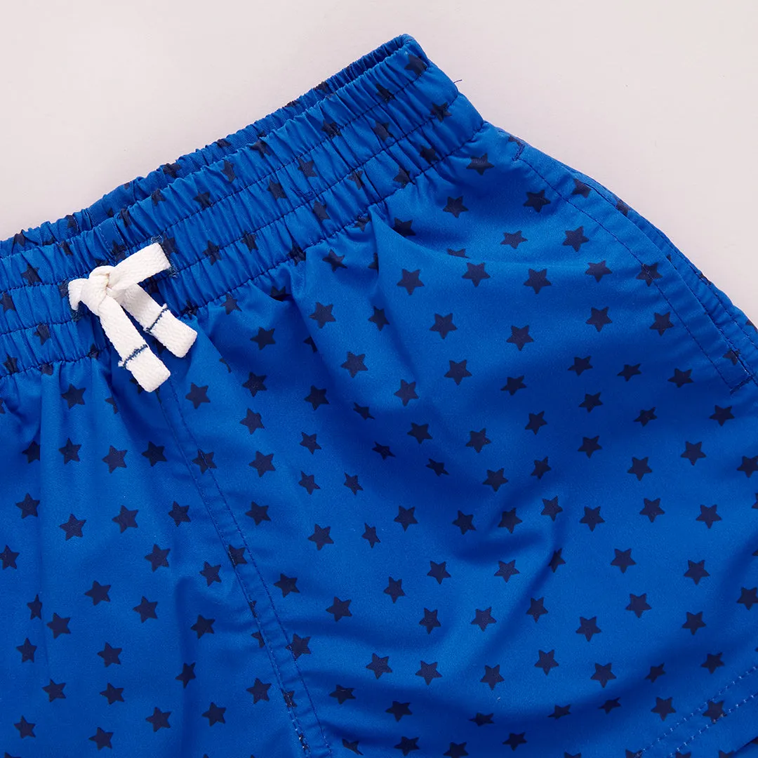 Baby Boys Swim Trunk - Blue Ditsy Stars