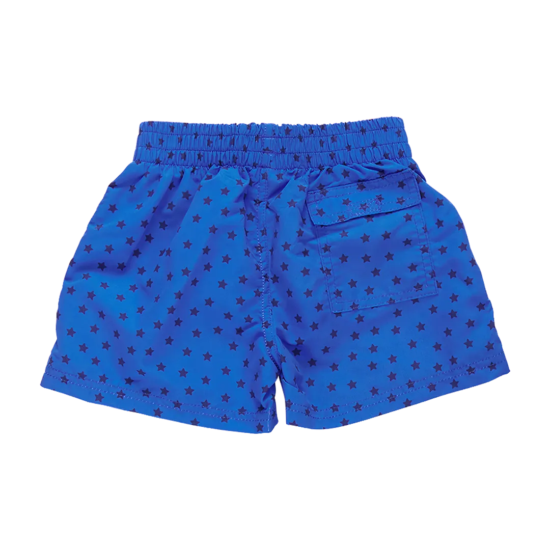 Baby Boys Swim Trunk - Blue Ditsy Stars