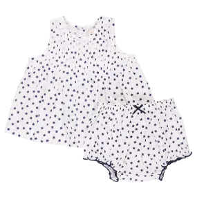 Baby Girls Jaipur Set - Cream Ditsy Stars