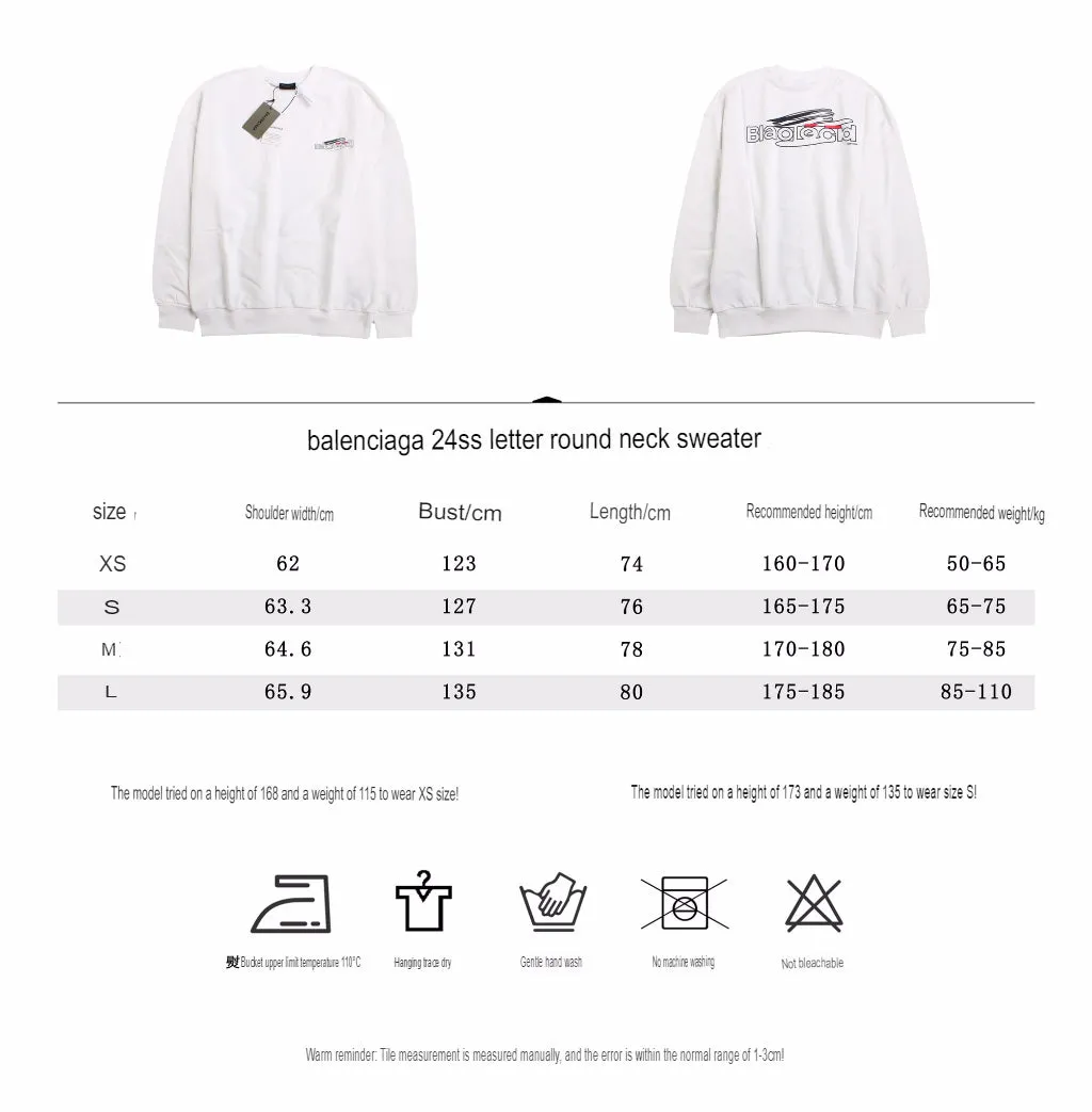 Balenciaga White Sweatshirt