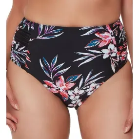 Bar III Tropical Escape High-Waist Bikini Swim Bottoms Large