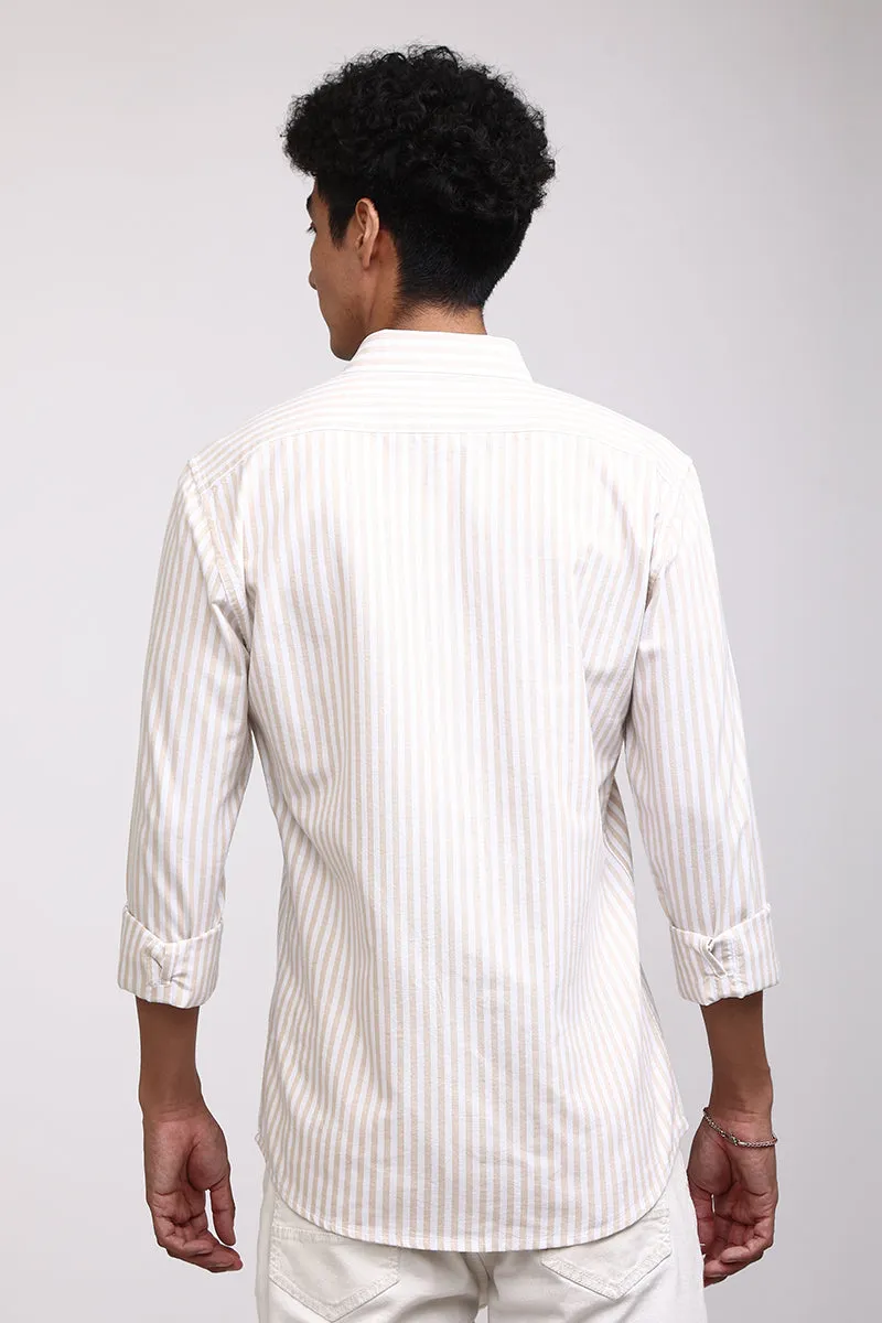 Basic Stripe Beige Shirt